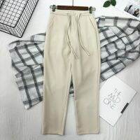 COD Ladyสีเหลืองข้าวกางเกงขายาวสำหรับสุภาพสตรี Long [พร้อมส่ง]White/Rice for Color Yellow Trousers/Pants