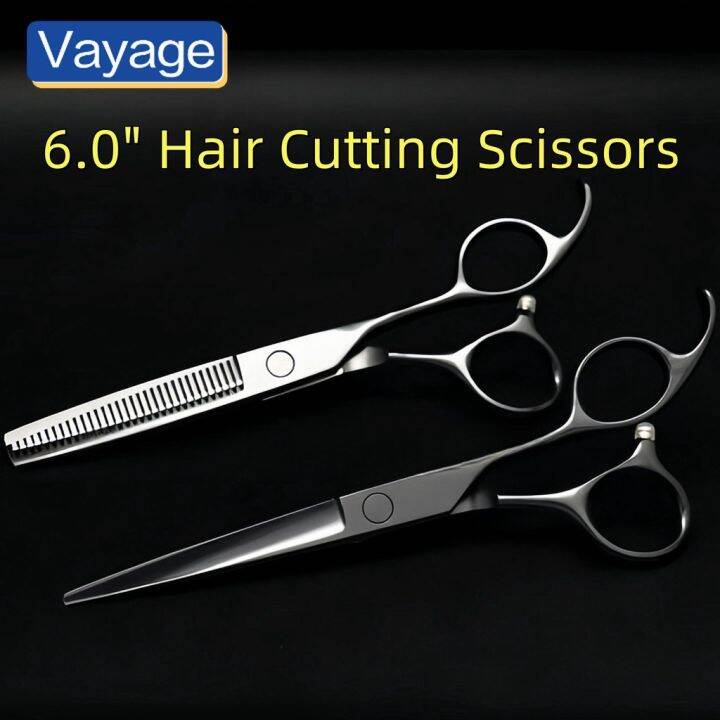 Barber Accessories Kit Black Stainless Steel Thinning Shears Scissors