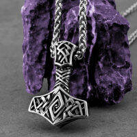 Vintage Vikings Mjolnir S Hammer สร้อยคอผู้ชาย Odin Nordic Anchor Amulet จี้สร้อยคอ Hip Hop แฟชั่นเครื่องประดับขายส่ง