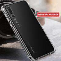 ESHOPPE Luxury Smart Drop Tester Military Grade Case For huawei P30 / Huawei P30 Lite อากาศเบาะกรณี ใสเหมือนผลึกแก้ว ใสกรณี TPU โปร่งใส ช็อกหลักฐานTPU ซิลิโคนที่มีความทนทานขอบปกกลับกรณีปกคลุมสำหรับ huawei P30 / Huawei p30 Lite ปกหลัง  6.10 นิ้ว