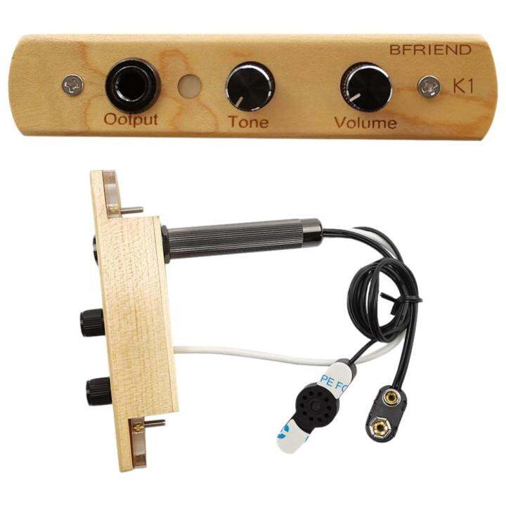 Cajon Box Drum Preamp/Pickup with Tone Volume Control Electronic Pick