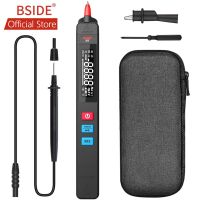 BSIDE Voltage Tester Digital Multimeter Pocket Electrical Detector with LCD 6000 Counts Voltmeter Capacitance Diode Flashlight