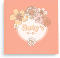 Lucy Darling Little Flower Child Baby Memory Book - First Year Journal Album To Capture Precious Moments - Milestone Keepsake For Girl - Made In USA