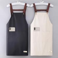 Cooking Apron Fashion Adjustable Waist Strap Chef Apron Washable Kitchen Apron  Waist Tie Hand Wipe Apron for Grilling Aprons