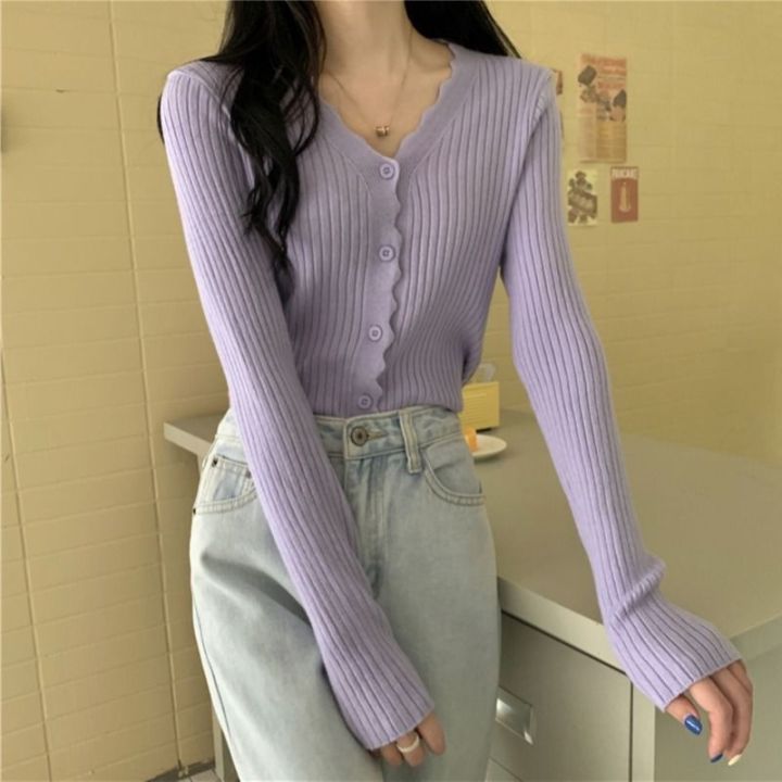 early-autumn-of-2021-the-new-v-neck-sweater-long-sleeved-cardigan-sweater-small-coat-joker-female-gentle-wind-coat