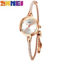 ♕♚✢ SKMEI Fashion Ladies Quartz Watch Stainless Steel Watch Waterproof Bracelet Girlfriend Watch Jam Tangan Perempuan