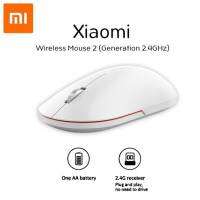 เม้าส์ไร้สาย คลิกเบาไร้เสียง 2.4GHz Wireless Mini Portable Streamlined Shape Mouse 2 XMWS002TM