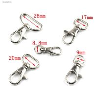 ♠ 10PCS Metal Swivel Trigger Lobster Clasps Clip Snap Hook Key Chain Ring Outdoor Lanyard Craft Bag Parts Pick 6 Size 8.8mm 26mm