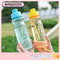 MAXG 650ML กิจกรรมกลางแจ้งกลางแจ้ง กีฬากีฬากีฬา โปร่งใสโปร่งใส พลาสติกทำจากพลาสติก ถ้วยน้ำน้ำ ขวดน้ำน้ำ จุได้มาก