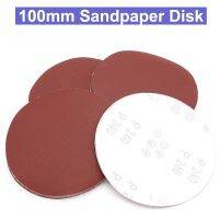 10pc 4 100mm Grinding Sanding paper Flocking Sandpaper Hook Loop Round Sandpaper Disk Sanding Disc Polish Tool 60-800 Grit