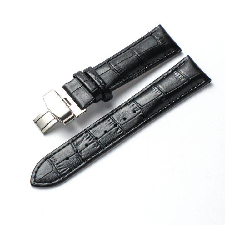 Double leather sale watch band