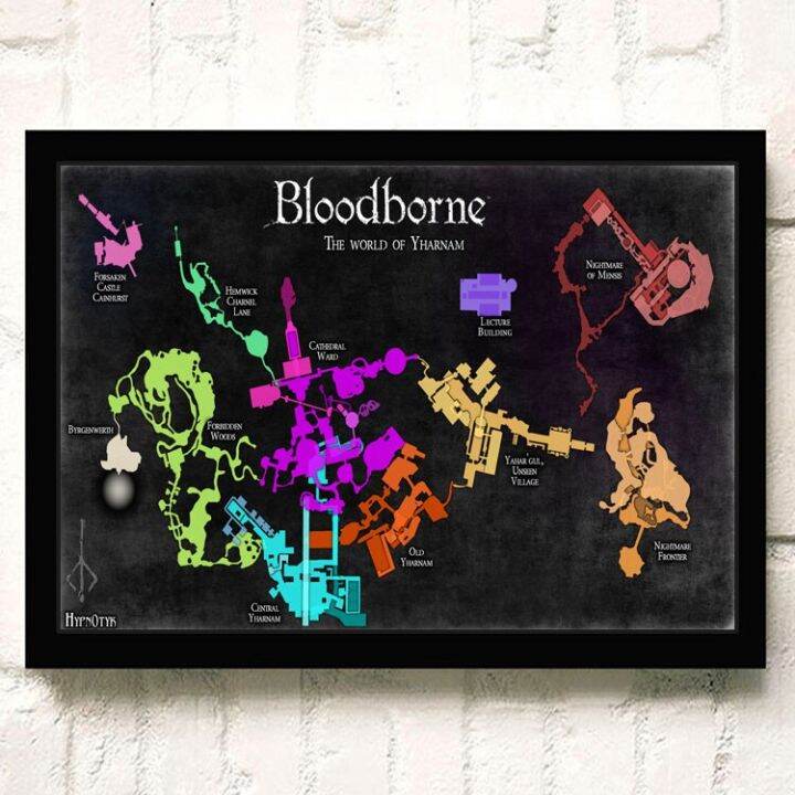 popular-online-games-bloodborne-family-wall-play-room-childrens-room-wall-decoration-poster-canvas-wall-sticker-o675-wall-d-cor