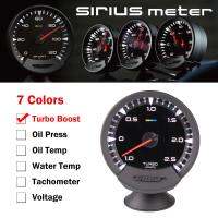 GReddy Sirius เมตร Series Trust 74 มม. 7 สีเกจวัดสำหรับรถแข่ง Turbo หน้าปัดบูสเตอร์พร้อมเซนเซอร์