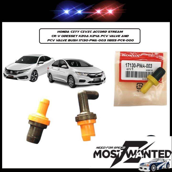 HONDA CITY CIVIC ACCORD STREAM CRV ODESSEY K20A K24A PCV VALVE AND PCV