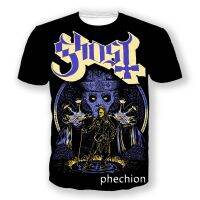 Pechion ใหม่แฟชั่นผู้ชาย/ผู้หญิง Ghost Band 3D พิมพ์เสื้อยืดแขนสั้นสบายๆ Hip Hop ฤดูร้อน T เสื้อ Tops s148