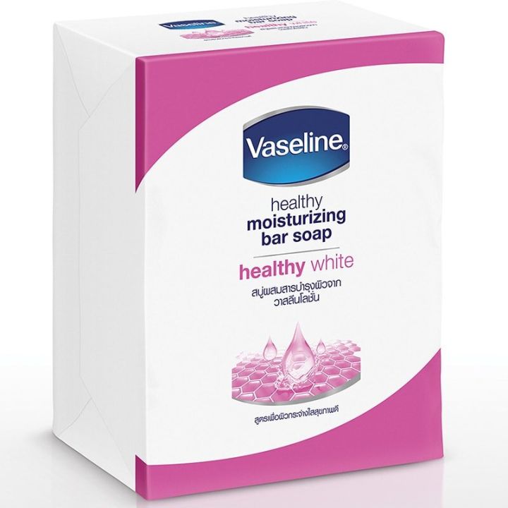 fernnybaby-วาสลีน-สบู่ก้อน-เฮลธี-ไบร์ท-65-กรัม-แพ็ค-4-ก้อน-vaseline-healthy-brigh-ใช้ดีต้อง-vassaline-สีชมพู