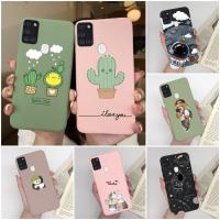 ปลอกสำหรับ Samsung Galaxy A21S 6.5นิ้วเคสฝาหลังเคสโทรศัพท์มือถือขอบซิลิโคนนิ่มรูปกระบองเพชรน่ารักสำหรับ Samsung Galaxy A21S GalaxyA21S เคสกระเป๋าโทรศัพท์ SM-A217F กรอบ