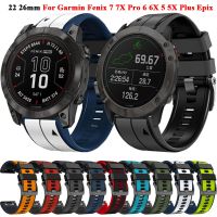 22Mm 26Mm Quickfit Smart Watch Bands For Garmin Fenix 7 7X Pro Strap Epix 6 6X Pro 5 5X Instinct 2X Silicone Bracelet Correa