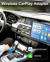 iHeylinkit ใหม่ Carplay แอนดรอยด์ไร้สาย3 In 1 Dongle ในตัว YouTube Netflix หน้าจอโครเมียม USB เล่นเพลงและวิดีโอโทรผ่านบลูทูธ GPS สำหรับรถยนต์ที่มีสาย Apple แบบ OEM