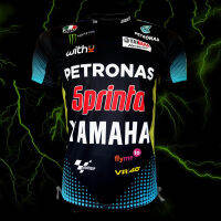 เสื้อยืดคอกลม T-shirt MotoGP SRT Petronas Yamaha เสื้อโมโตจีพี เอสอาร์ที ปิโตรนาส ยามาฮ่า#MG0021 รุ่น Valentino Rossi#46 ไซส์ S-5XL