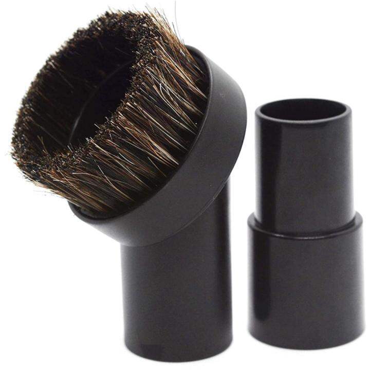 UDIEOA Round Soft Cleaner With Hose Adapter 25MM Horse Hair Brush
