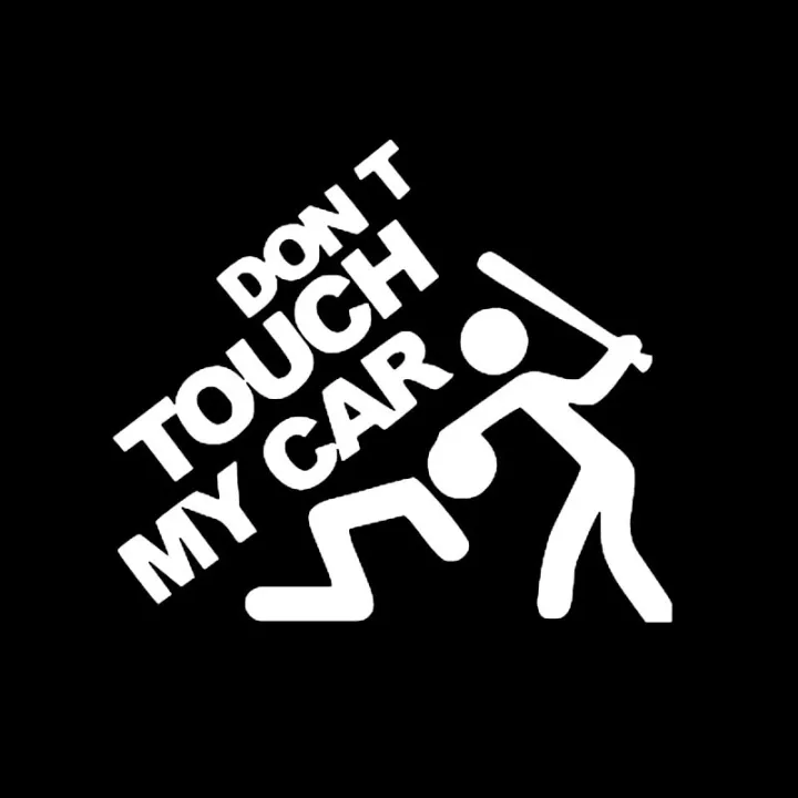 1PC Universal Car Stickers Reflective Stylish Decals DONT TOUCH MY CAR ...