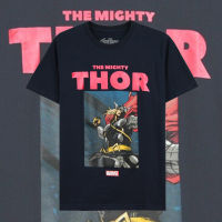 เสื้อยืดคอตตอนลำลอง Power7shop เสื้อยืดมาเวล MARVEL THE MIGHTY THOR การ์ตูนลิขสิทธิ์แท้ รุ่น เสื้อยืดลำลองฤดูร้อน