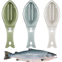 LMETJMA Fish Scaler Fast Fish Scale Remover No Mess Fish Descaler Tool Skin Brush Scraping Cleaning Peeler Scraper JT88