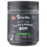 Zesty Paws Vet Strength Probiotic, Prebiotic &amp; Postbiotic Soft Chews for Dogs 90 Counts