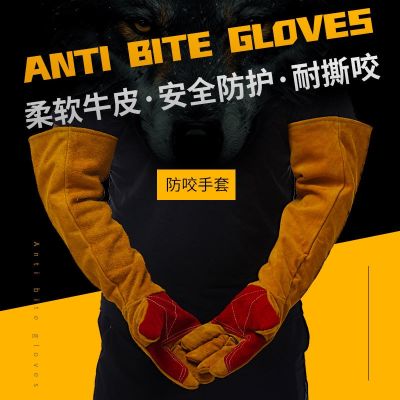 High-end Original Anti-Bite Gloves Anti-Dog Bite Anti-Cat Scratch Training Dog Pet Training Dog Anti-Scratch Bite Scratch Hug Cat Dog Thickened Training Cowhide