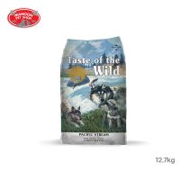 ? { สินค้า ส่งฟรี } ?  Taste of the Wild Pacific Stream Puppy Recipe  อาหารสุนัข สำหรับลูกสุนัขรสแซลมอล  ขนาด 12.7 kg.