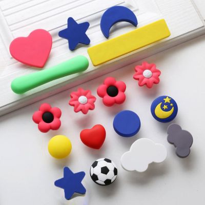1pc Cartoon Children Room Cabinet Knobs Moon Star Wardrobe Handle Garden Door Handle Cute Rubber Cabinet Handles for Kids