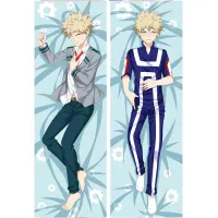 Anime My Hero Academia Katsuki Bakugou Dakimakura Hugging Body Pillow Case Custom DIY Cushion Otaku Male Cosplay Costume Cover