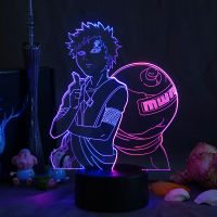 Anime Table Lamp Acrylic 7 Color Changing Cool Night Light Cartoon Figure for Home Room Decor Kid Child Gift No remote control