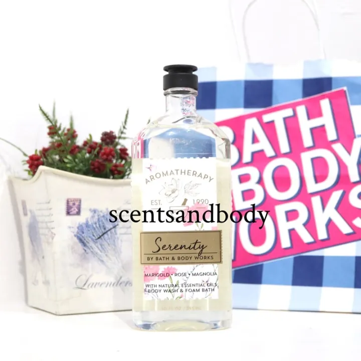 COD Bath & Body Works Aromatherapy Serenity Marigold Rose Magnolia