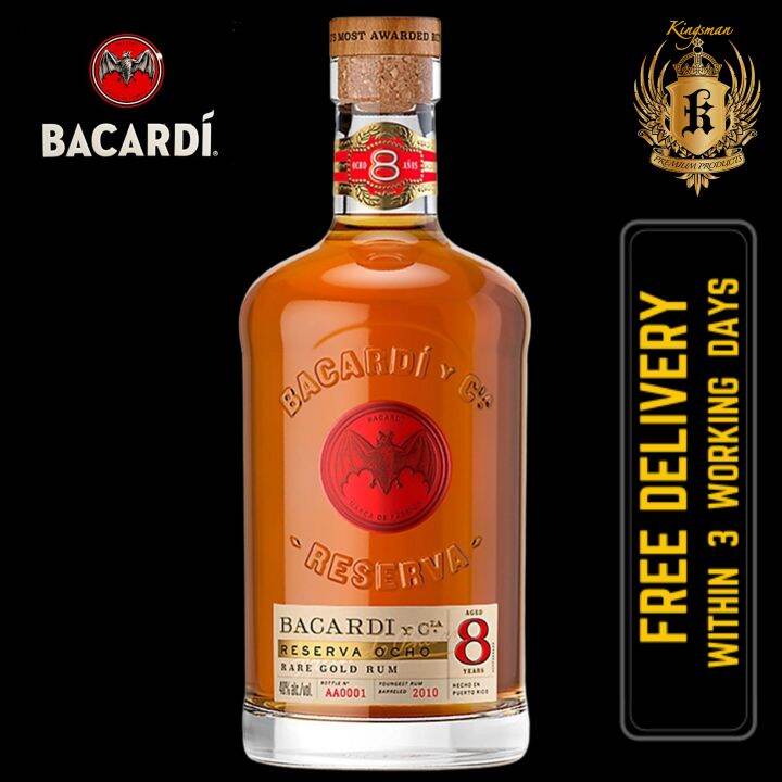 Bacardi Reserva Ocho 8 Years Rum 700ml Lazada Singapore
