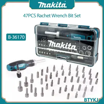 Makita B-36170 47pcs Rachet & Bit Set Multi-colour .