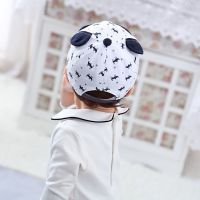 ✨ Kimi ๑ Kids Baby Girl Boy Cute Cartoon Cat Printed Visor Baseball Cap Warm Hat