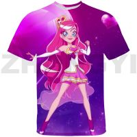 Anime 3D พิมพ์ LoliRock เสื้อยืด Kawaii การ์ตูน LoliRockstar กราฟิก Tees ผู้หญิง Streetwear เด็กผู้หญิงขนาดใหญ่ T เสื้อ Tees Tops