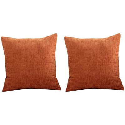 Burnt Orange Pillow Covers 18X18 Inch Set of 4 Modern Farmhouse Rustic Decorative Throw Pillow Cover Square Cushion Case