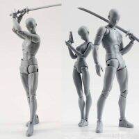 14ซม.ศิลปินศิลปะภาพวาดรูปSHF SketchวาดชายหญิงMovable Body Chan Joint Action Figureของเล่นรุ่นวาดMannequin AB458