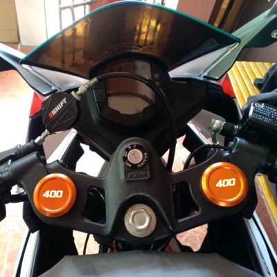 ☂NINJA400กันสะเทือน Garpu Depan Motor NINJA250อุปกรณ์เสริมฝาครอบด้านบนสำหรับ Kawasaki Ninja 250 400 2017-2022 2018 2019 2020
