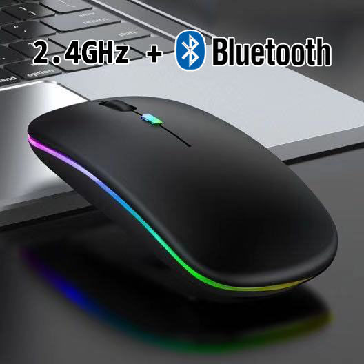 เมาส์ไร้สาย-wireless-mouse-2-4ghz-bluetooth-มีไฟ-rbg-สินค้ามี-2-แบบ-แบบบลูทูธ-กับไม่บลูทูธ