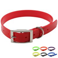 【CW】 Adjustable Pet Dog Collar Durable Puppy Multicolor TPU Collars Leash Waterproof Pets Accessories Collar for Dog Chihuahua French