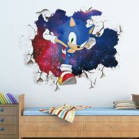 Cartoon hedgehog wall sticker living room bedroom childrens room wall decoration animation poster childrens gifts Wall Stickers  Decals