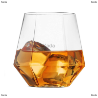 Kada Hexagonal CUP 360ml แก้วไวน์งานแต่งงาน dricated transparent cocktail Glass