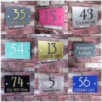 【LZ】❁  Customized Acrylic House Sign Street Number Apartment Plate Multiple Colour  50