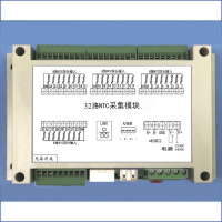 32NTC โมดูล Akuisisi Suhu อีเทอร์เน็ตพอร์ต32ช่อง Modbus-Tcp USB Isolasi 485คุณภาพสูง