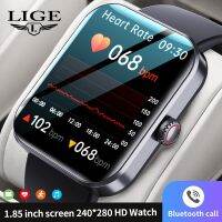 ↂ㍿ LIGE Smartwatch For Men Women 1.9 Inch Full Touch Screen Sports Fitness Watches Temperature Blood Glucose Monitoring Smartwatch