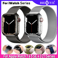 Dây đeo đồng hồ bằng thép không gỉ Milanese cho Apple Watch 7 6 5 SE 4 1 2 thumbnail
